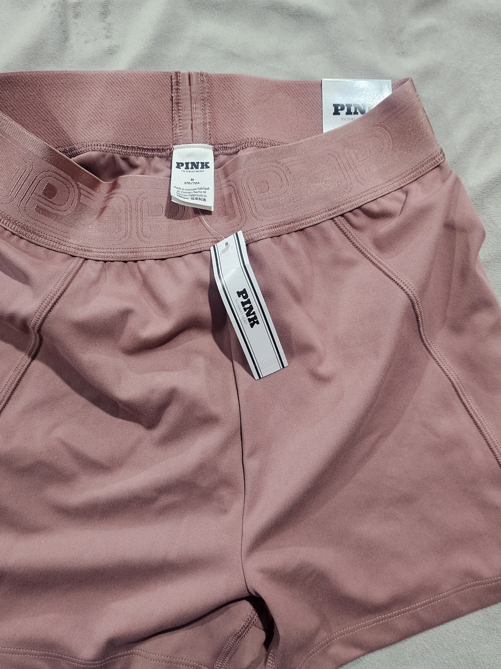 PINK Victoria's Secret Mauve High-Waist Bike Shorts